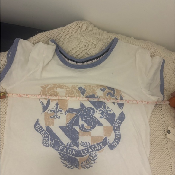 Anthropologie Pilcro White Graphic Tee - size xxs. NWT - Picture 4 of 4